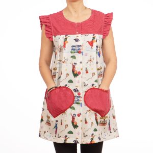 Bata Mary Poppins Granate Manga Corta