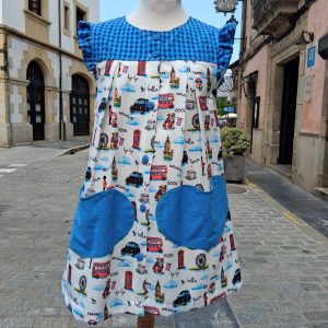 Bata Inglés Manga Corta